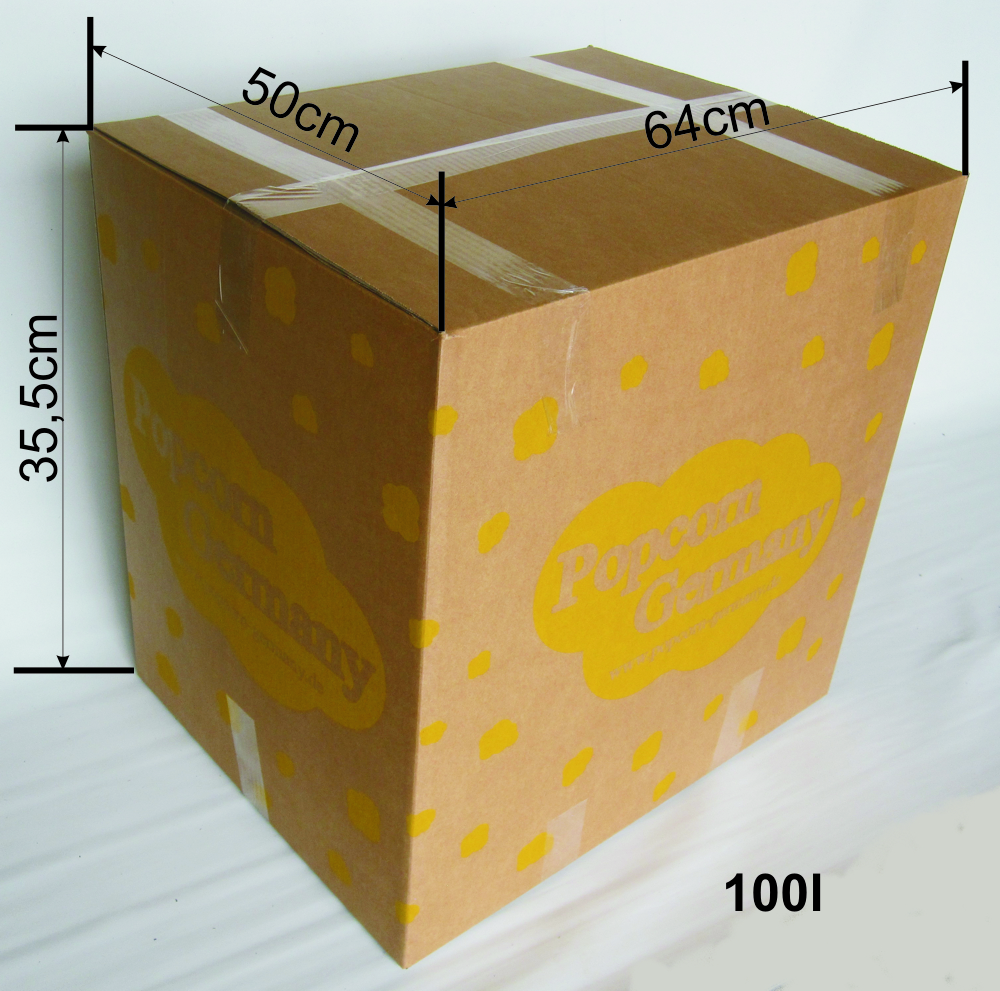 Fertiges Popcorn süß lose 100L/5kg im Kunststoffsack / Karton 
